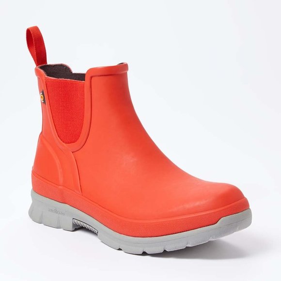 Bogs Women's Ankle Boots in Bright Orange and Gray - Picture 1 of 5